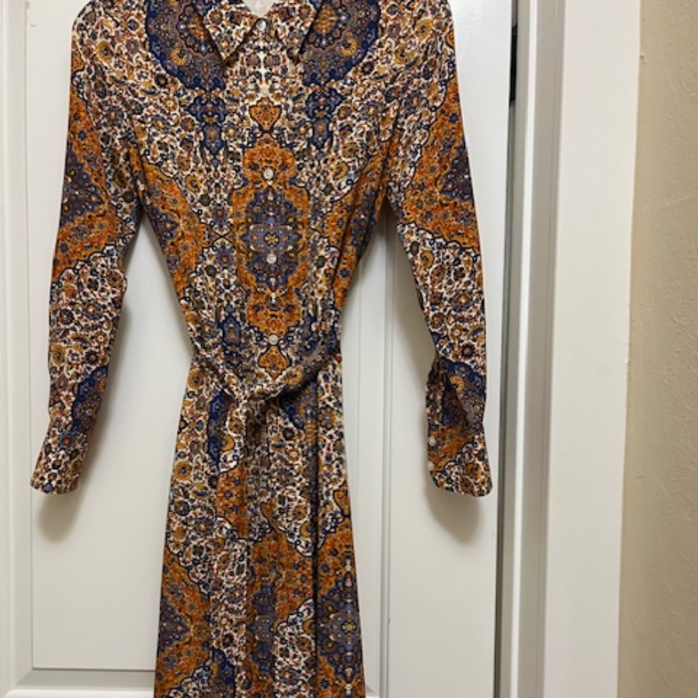 Tory Burch Soiree Pleated Silk Shirtdress Size 00